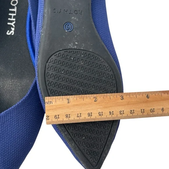 Rothy's Deep Blue Pointed Flats - Picture 8 of 9